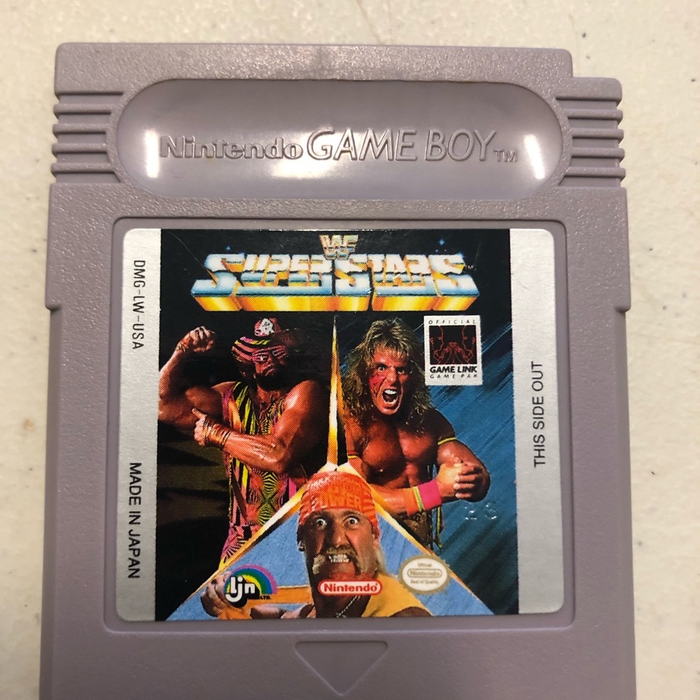 Nintendo Game Boy WWF Super Stars with case